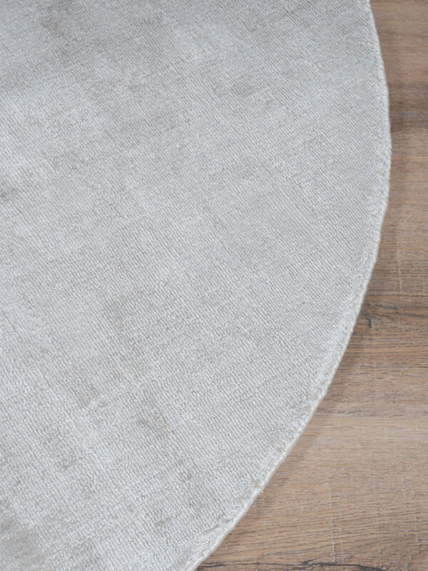 Vloerkleed Cos - Viscose Ivory Rond ø200 cm