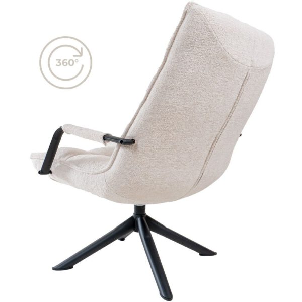 Fauteuil Dorus Arm Bouclé - Naturel