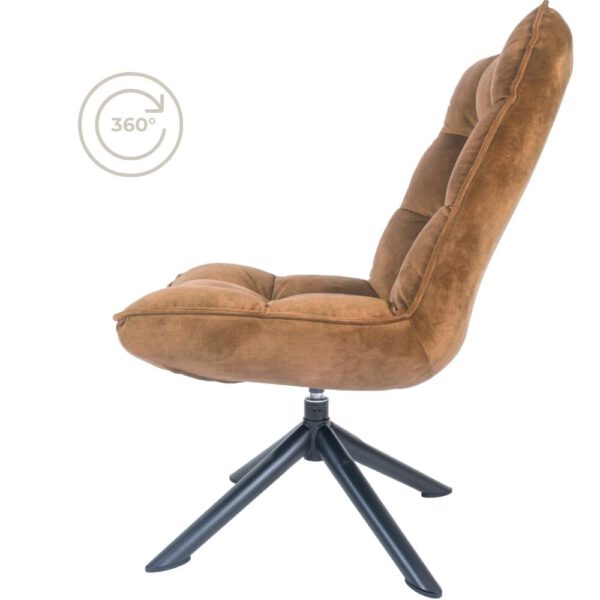 Fauteuil Dorus Adore Velvet - Brown 04