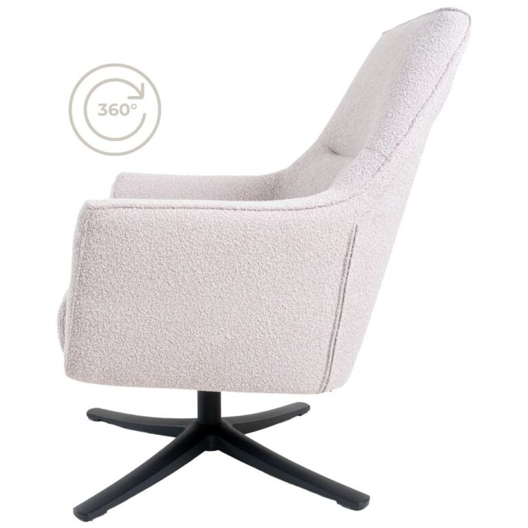 Fauteuil Ties - Bouclé - Naturel