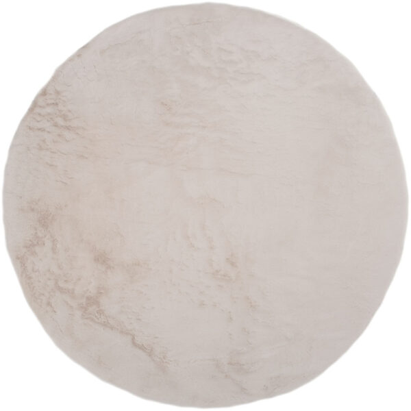 Vloerkleed Velluto Beige - Rond ø200 cm