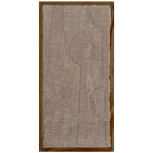 Wanddecoratie Devin Beige - Wool Hanging 40 x 80 cm