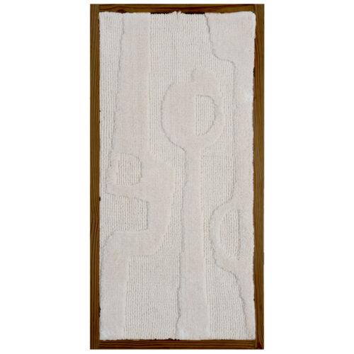 Wanddecoratie Devin Naturel - Wool Hanging 40 x 80 cm