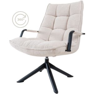 Fauteuil Dorus Arm Bouclé - Naturel