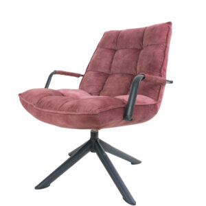 Fauteuil Dorus Arm Adore Velvet - Old Pink 30