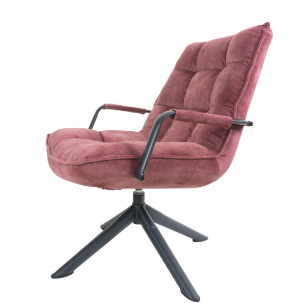 Fauteuil Dorus Arm Adore Velvet - Old Pink 30