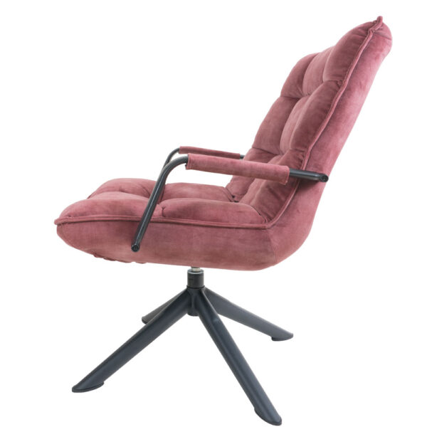 Fauteuil Dorus Arm Adore Velvet - Old Pink 30