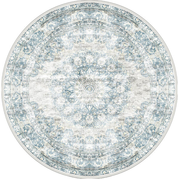 Vloerkleed Viola Blue - Rond ø200 cm