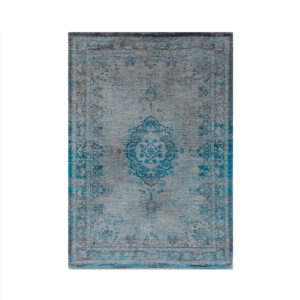 Louis de Poortere Vloerkleed - Fading World Grey Turquoise 8255 - 170 x 240 cm