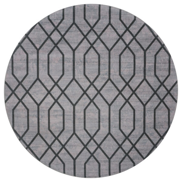 Vloerkleed Pattern Rond Groen ø200 cm