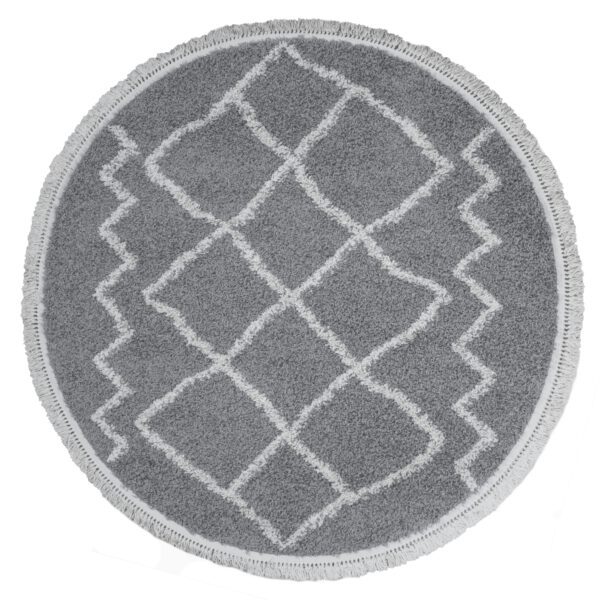 Vloerkleed Marrakesh Grey Rond ø80 cm