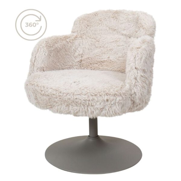 Fauteuil Scottie Fluffy Creme